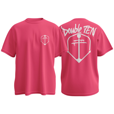DOUBLE TEN ANKER BASESHIRT  POWDERBLUE PINK